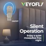 VEYOFLY Fly Catcher Indoor, Fly Trap Indoor, (1 Device + 3 Refills) Fruit Fly Traps for Indoors, Gnat Traps for House Indoor, Bug Killer, Fly Trap, Plug in Light Flying Insect Trap