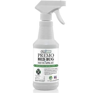 Premo Guard Bed Bug Killer Spray 16 oz - University Tested 100% Kill Rate - Natural Non Toxic, Stain & Scent Free - Kill Bedbugs & Mites On Bed & Blankets, Furniture, Clothing - Child & Pet Safe