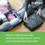 Bed Bug Detector – 6 Pack | Early Detection Bed Bug Trap, Monitor, and Detector for Home and Travel | Indoor Pest Control Traps for Bed Bugs