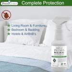 Premo Guard Bed Bug Killer Spray 16 oz - University Tested 100% Kill Rate - Natural Non Toxic, Stain & Scent Free - Kill Bedbugs & Mites On Bed & Blankets, Furniture, Clothing - Child & Pet Safe