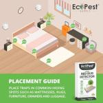 Bed Bug Detector – 6 Pack | Early Detection Bed Bug Trap, Monitor, and Detector for Home and Travel | Indoor Pest Control Traps for Bed Bugs
