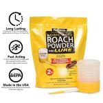 Harris Boric Acid Roach and Silverfish Killer Powder w/Lure, Powder Duster Included in The Bag (32oz)