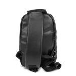 Skunk Uno Cross Body Backpack (Black Leather)