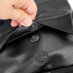 Skunk Uno Cross Body Backpack (Black Leather)