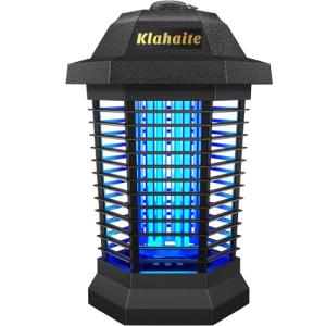 Klahaite Bug Zapper Outdoor, Electric Mosquito Zapper, Fly Zapper Indoor Fly Traps, Mosquito Repellent Outdoor Patio and Backyard Covers 1/2 Acre, 3 Prong Plug, 4200V, ABS Fireproof Plastic Outer