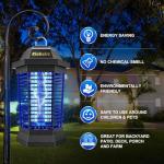 Klahaite Bug Zapper Outdoor, Electric Mosquito Zapper, Fly Zapper Indoor Fly Traps, Mosquito Repellent Outdoor Patio and Backyard Covers 1/2 Acre, 3 Prong Plug, 4200V, ABS Fireproof Plastic Outer