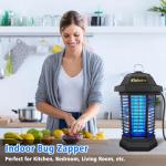 Klahaite Bug Zapper Outdoor, Electric Mosquito Zapper, Fly Zapper Indoor Fly Traps, Mosquito Repellent Outdoor Patio and Backyard Covers 1/2 Acre, 3 Prong Plug, 4200V, ABS Fireproof Plastic Outer