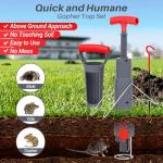 Gopher Trap Set, Mole Trap, Effective Mole Control, Garden & Farm Trapping Set for Moles, Voles. Reusable and Easy Set for Lawn, No Bait Needed- Captures Moles Effectively. Safe Home & Outdoor Use