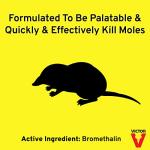 Victor M6009 Poison Moleworms, Yellow For Rodents