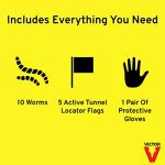 Victor M6009 Poison Moleworms, Yellow For Rodents