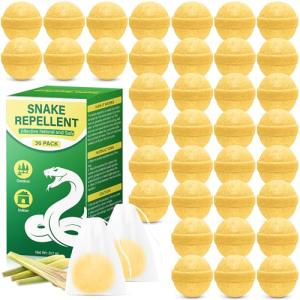 36 Pack Snake Repellent for Yard, Powerful Snake Away Repellent Pet Safe, Natural Snake Repellent for Outdoors Indoor Yard Lawn Garden Camping