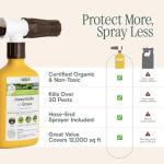 Organic Insecticide for Grass, Trees & Shrubs – 16oz Hose-End Ready-to-Spray – Lawn Insect Killer for Grubs, Armyworms, Beetles – Systemic Outdoor Bug Spray – Pet Safe Yard Pest Control Treatment