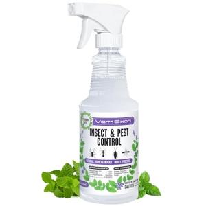 VermExon Peppermint Oil Insect & Pest Control Spray – 16oz Natural Plant-Based Bug Killer for Spiders, Ants, Flies, and Other Insects, Safe for Home & Kitchen Use