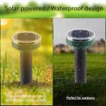 12PCS Mole Repellent Solar Powered & Snake Repellent for Yard, Ultrasonic Deterrent Groundhog, Gopher, Vole Sonic Mole Deterrent Spikes Outdoor for Lawn Garden & Yard