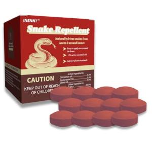 Snake Repellent for Yard & Home Areas - Outdoor/Induce Deterrent Formula, Plant-Based,Pet & Child Safe, 12 PCS Covers Up to 650 Sq.Ft