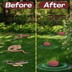 Snake Repellent for Yard & Home Areas - Outdoor/Induce Deterrent Formula, Plant-Based,Pet & Child Safe, 12 PCS Covers Up to 650 Sq.Ft