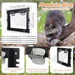 MorningRo 1 Pack Raccoon One Way Excluder Door Inimitable Outside Live Trap Raccoon Repellent Dog Proof Eviction Possum Trap for Attics Home Farms(10.6" X 8.3" X 0.8")