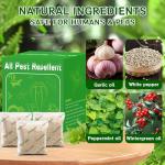 12 Pack Skunk Repellent - Natural Raccoon Repellent Balls for Yards, Gardens, Keep Raccoon Away with Humane & Odorless, Skunk Deterrent Long-Lasting Granules Safe for Pets & Kids