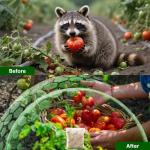 12 Pack Skunk Repellent - Natural Raccoon Repellent Balls for Yards, Gardens, Keep Raccoon Away with Humane & Odorless, Skunk Deterrent Long-Lasting Granules Safe for Pets & Kids