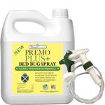 Premo Plus+ Bed Bug Spray Extra Strength – 128 oz – Fast Acting Bed Bug Treatment & Killer – Stain & Scent Free – Child & Pet Safe – Powerful New Stronger Formula – Natural with No Harmful Chemicals