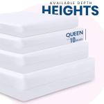 Utopia Bedding Premium Waterproof Bed Bug Mattress Cover, Queen Zippered Mattress Protector, 10 Inches Deep, Dust Mite Proof 6-Sided Mattress Encasement for Bed