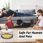 Flea Traps for Inside Your Home, 2 Pack Flea Trap with Sticky Pads Refills & Light Bulb Replacement, Odorless Natural Indoor Bed Bug Light Killer Insect Infestation Treatment Trap for Kids Pet