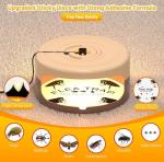2 Pack Flea Traps for Inside Your Home with 8 Sticky Glue Pads & 4 Flea Light Killer Indoor Bed Bug Trap Pest Control, Non Toxic & Harmless, Friendly to Pets & Kids