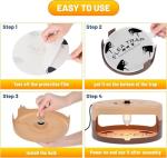 2 Pack Flea Traps for Inside Your Home with 8 Sticky Glue Pads & 4 Flea Light Killer Indoor Bed Bug Trap Pest Control, Non Toxic & Harmless, Friendly to Pets & Kids