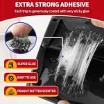 LULUCATCH Mouse Traps, 12 Pack Sticky Mouse Traps Indoor for Home, Pre-Baited Non-Toxic Bulk Glue Traps for Rats, Mice, Mole, Lizards, Pet Safe Pest Control for Home & Garage