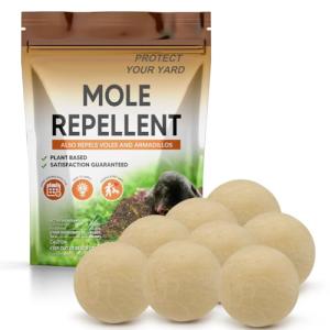 PVTYSZES Mole Repellent for Lawns, Gopher Repellent Outdoor, Moles Control, Vole Repellant Groundhog Repellant for Your Lawn and Garden (1.5 Ounce (Pack of 8))