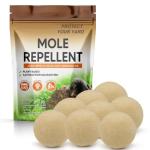 PVTYSZES Mole Repellent for Lawns, Gopher Repellent Outdoor, Moles Control, Vole Repellant Groundhog Repellant for Your Lawn and Garden (1.5 Ounce (Pack of 8))