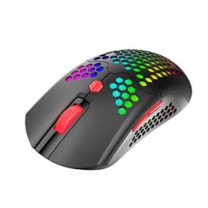 ZIYOU LANG Wired/Wireless Lightweight Gaming Mouse,16 RGB Backlit Mice with 7 Buttons Programmable Driver,PAW3325 12000DPI,Rechargeable 800mA Battery,Lightweight Honeycomb Shell Mouse for PC Gamer