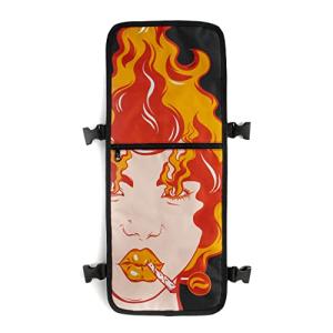Skunk FaceOff Customizable Smell-proof Fashion Backpack (Fire, Face Cover L)