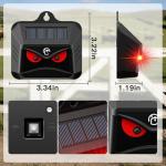 4 Packs Solar Animal Repeller, 2025 Upgraded Predator Nocturnal Animal Repellent, Red Led Light Control Outdoor Deterrent Coyote Raccoon Deer Fox Skunk Squirrel for Garden Yard Farm Chicken Coop