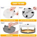 2 Pack Flea Traps for Inside Your Home, Indoor Flea Light, Bed Bug Killer with 8 Sticky Pads & 4 Light Bulb, Odorless Natural Insect Infestation Treatment Trap for Kid Pet