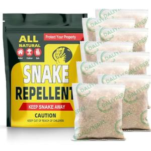 CuuFceEo Snake Repellent for Yard Powerful, Snake Repellent for Outdoors Pet Safe, Snake Away Deterrent, Snake Out, Copperhead Snake Repellant, Rattlesnake Repellant 8-Pack