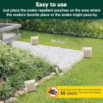 CuuFceEo Snake Repellent for Yard Powerful, Snake Repellent for Outdoors Pet Safe, Snake Away Deterrent, Snake Out, Copperhead Snake Repellant, Rattlesnake Repellant 8-Pack