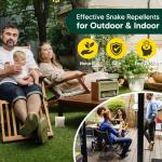 CuuFceEo Snake Repellent for Yard Powerful, Snake Repellent for Outdoors Pet Safe, Snake Away Deterrent, Snake Out, Copperhead Snake Repellant, Rattlesnake Repellant 8-Pack