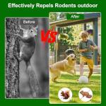 Mouse and Squirrel Repellent Pouches, 10 Packs Rat Repellent for Mice, Squirrels, Voles, Rodent Control for Indoor/Outdoor, Pet Safe Mouse Deterrent for House, Garden, Car, RV, Garage, Basement
