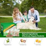 Mouse and Squirrel Repellent Pouches, 10 Packs Rat Repellent for Mice, Squirrels, Voles, Rodent Control for Indoor/Outdoor, Pet Safe Mouse Deterrent for House, Garden, Car, RV, Garage, Basement
