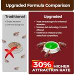 40 Pack Roach Killer Indoor Infestation, Powerful Attraction Cockroach Bait Gel Stations, Quick Kill Formula, Easy to Apply Cockroach Killer for Effective Home Control, Ideal for Kitchens, Bathrooms