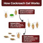 40 Pack Roach Killer Indoor Infestation, Powerful Attraction Cockroach Bait Gel Stations, Quick Kill Formula, Easy to Apply Cockroach Killer for Effective Home Control, Ideal for Kitchens, Bathrooms