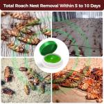 40 Pack Roach Killer Indoor Infestation, Powerful Attraction Cockroach Bait Gel Stations, Quick Kill Formula, Easy to Apply Cockroach Killer for Effective Home Control, Ideal for Kitchens, Bathrooms