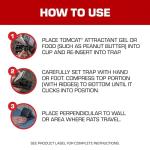 Tomcat Rat Snap Trap, 1 Rat Size Trap - Reusable - Effectively Kill Rats - Ideal for Home and Farm Use