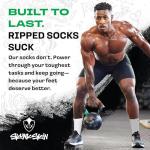 SKUNK SKIN Anti-Odor Crew Socks - Pack of 6 - Cool, Fresh, and Moisture-Absorbent Breathable Cotton Fabric, Crew-Cut Length - Men & Women - Everyday Wear, Travel and Active Lifestyle - White, Small