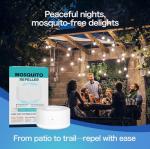 Mosquito Repellent Outdoor Patio, Bug Repellent Outdoor Electronic Mosquito Repeller for Camping Outing Hiking, Plant-Based Mosquito Control Device(2 Refills, Citronella)