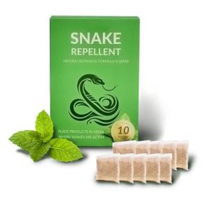 Snake Repellent for Yard Powerful, Snake Deterrent, Snake Away Repellent for Outdoors, Natural Safe for Children and Pets, Snake Deterrent for Yard, Effectively Snake Repellant Garden and Home - 10P