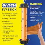 GATCH Fruit Fly Trap (3 Pack), Fly Stick for Mosquitoes, Sticky Trap for Flies Gnats Wasp Flying Insects, Bug Catcher, Indoor or Outdoor Use, Ready to Use Home