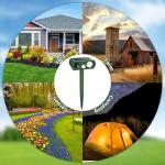 Upgraded Solar Ultrasonic Animal Repellent Outdoor, Deer Repellent Devices Motion Detection, Waterproof Cat Squirrel Skunk Raccoon Dog Chipmunk Deterrent with Flash Lights for Yard Farm Garden Patio