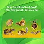 Mice Rat Repellent for House Rodent Squirrel Repellent Ultrasonic Mouse Deterrent Device Bat Removal Attic Garage Basement Crawlspace Indoors(Green)